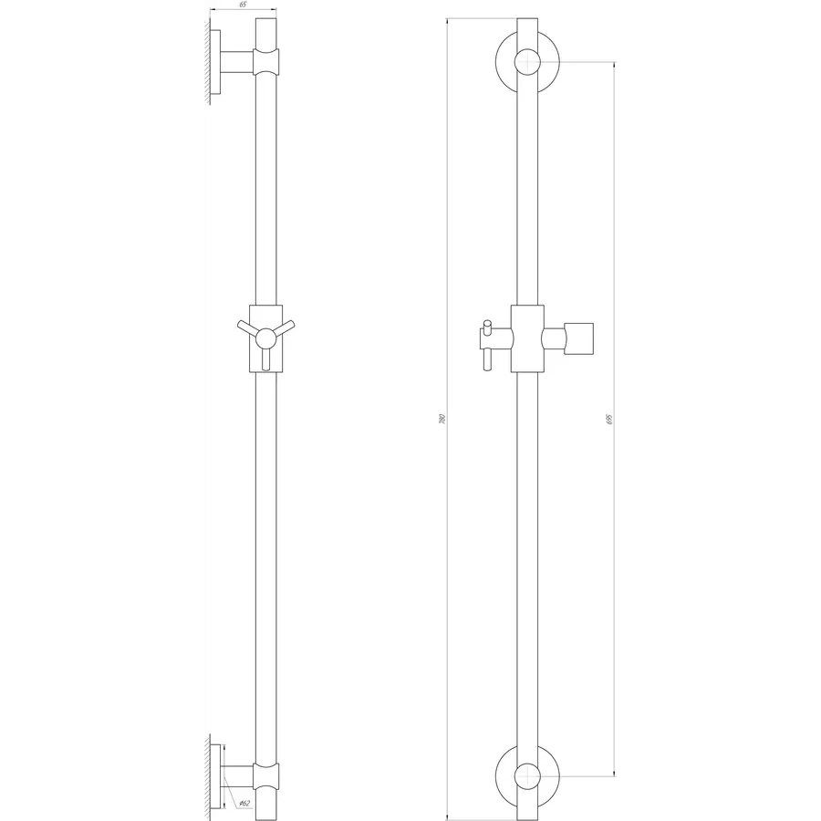 Душевая стойка Globus Lux BT-1106C в блистере