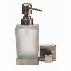 Дозатор жидкого мыла SQ9433 - Квадро навесной Стекло Мат. НЕРЖ-SUS304- (Globus Lux)