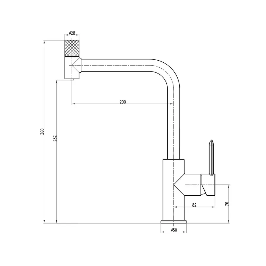 Змішувач для кухні під осмос TOPAZ CORSICA TC-8802-H48