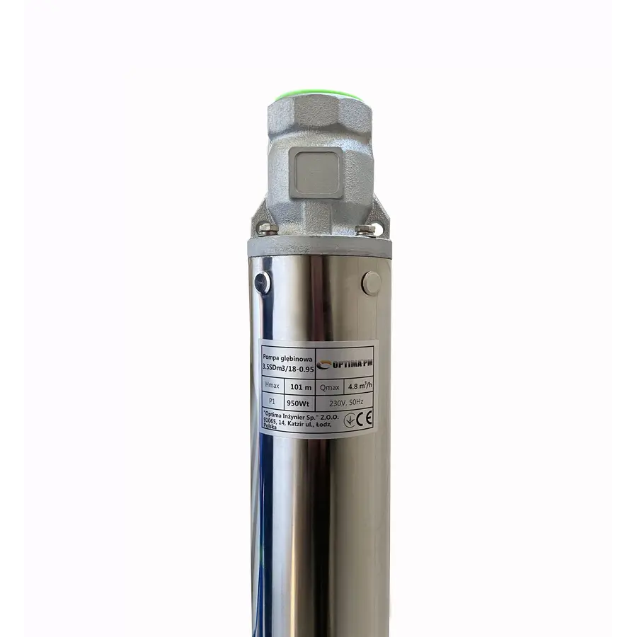 Насос свердловиний з підвищеною стійкістю до піску OPTIMA PM 3,5SDm3/18 0,95 кВт 112м + 15 м кабель
