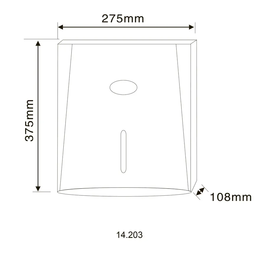 Диспенсер паперових рушників HOTEC 14.203 ABS