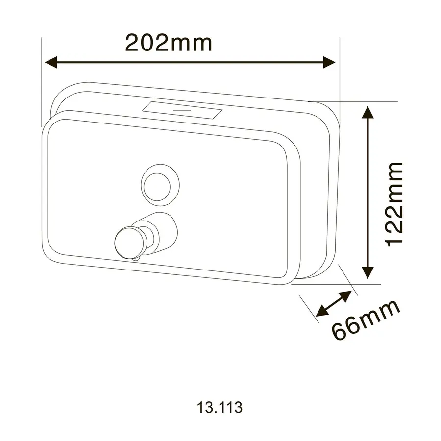 Дозатор рідкого мила HOTEC 13.113 Stainless Steel