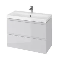 Шкафчик с умывальником Cersanit MODUO SLIM 80 серый