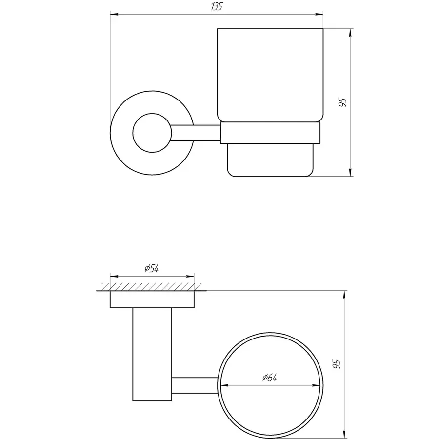 Стакан одинарный Globus Lux BS8409