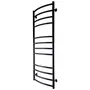 Полотенцесушитель UNIO LDE W 1200-500-12 BLK Лесенка Дуга Элит вода черная