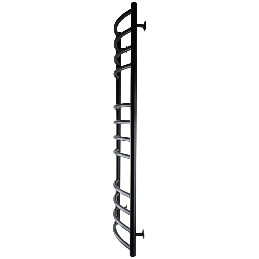 Полотенцесушитель UNIO LDE W 1200-500-12 BLK Лесенка Дуга Элит вода черная
