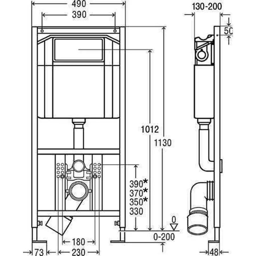Модуль-бачок для унитаза Eco Plus фронт Viega 606664