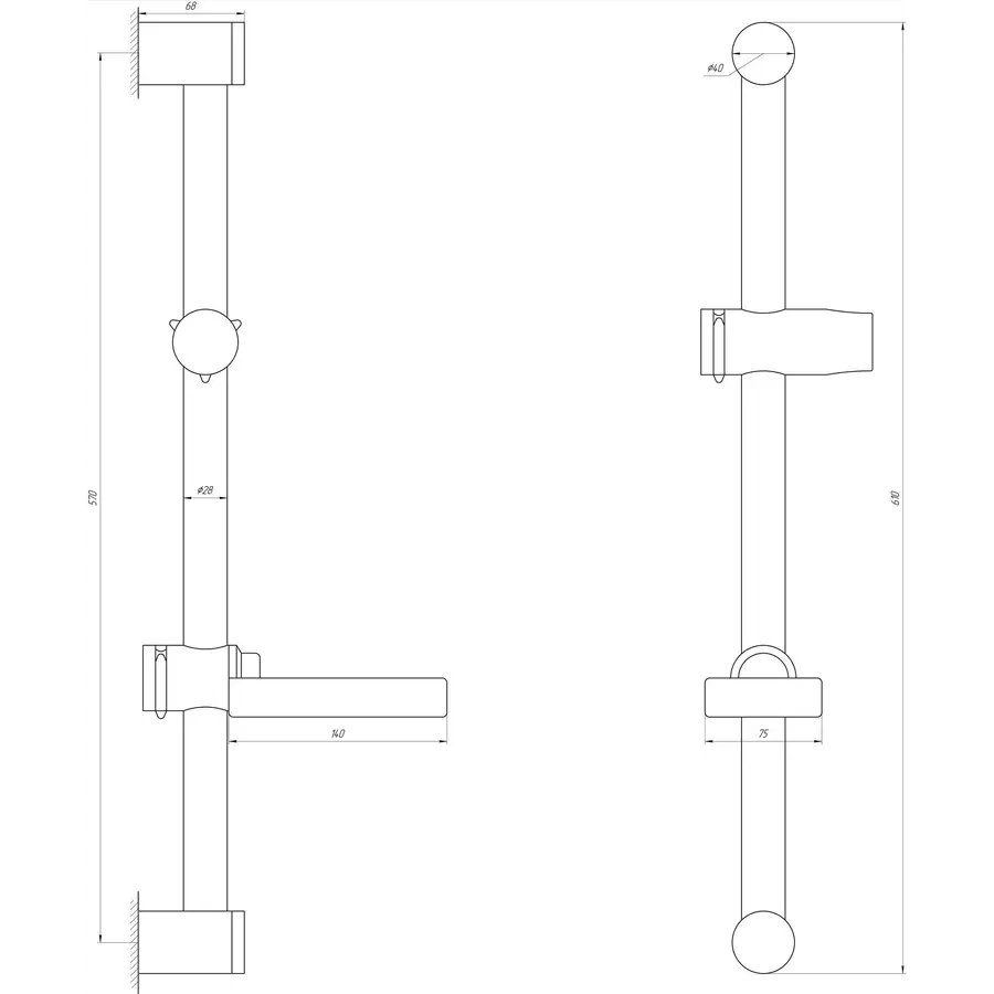 Душевая стойка Dishi STD812