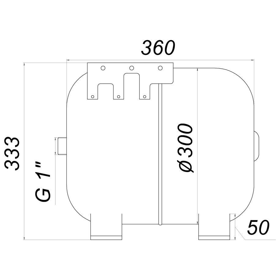 Гідроакумулятор з фіксованою мембраною 24л ZILMET HYDRO-pro 10bar ( 11A0002434 )