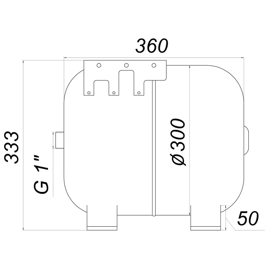 Гидроаккумулятор фиксированной мембраной 24л ZILMET HYDRO-pro 10bar (11A0002434)
