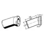 Коліно для унітазу 22,5° пластик Ø110 VIEGA 101855