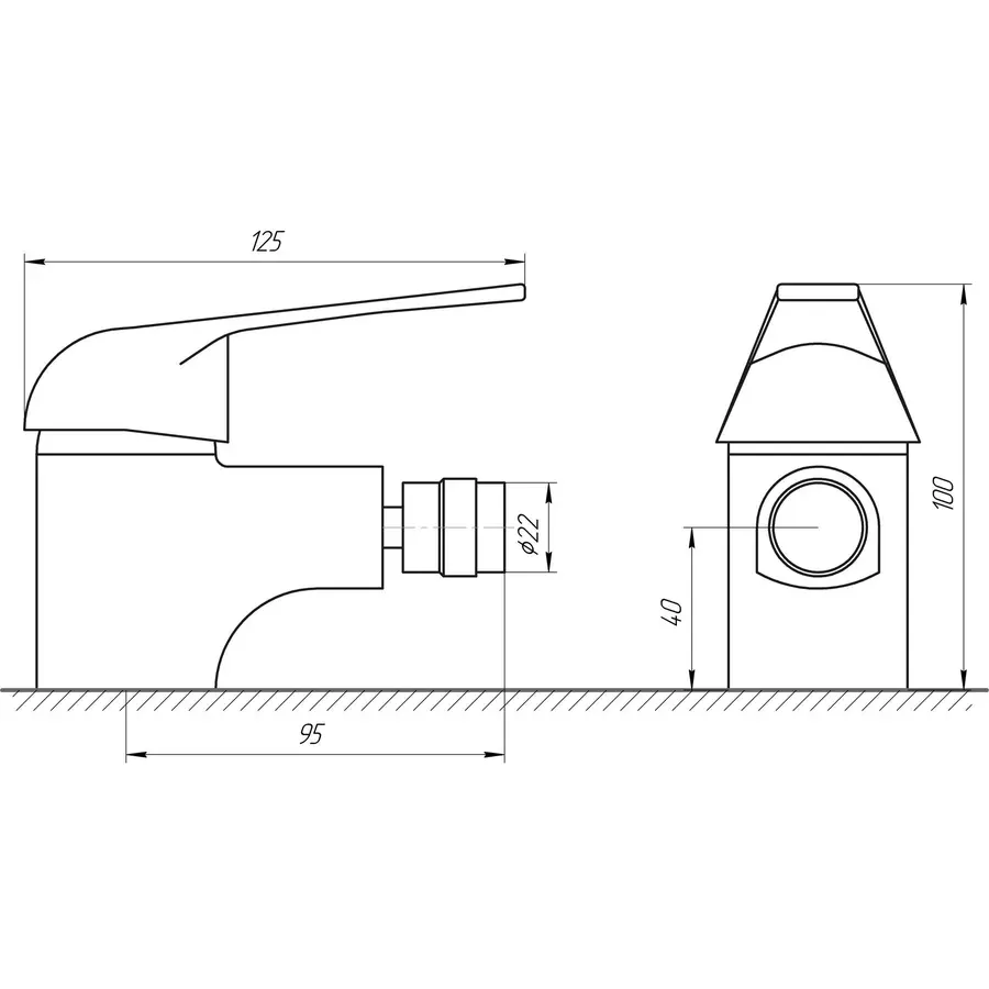 Змішувач для біде BRAVO Comfort BF-106 латунь