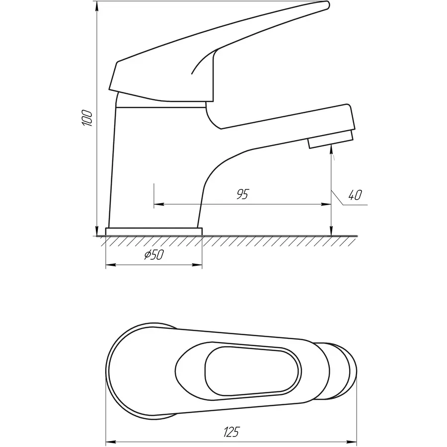Смеситель для раковины BRAVO AMIX 35-BA-101