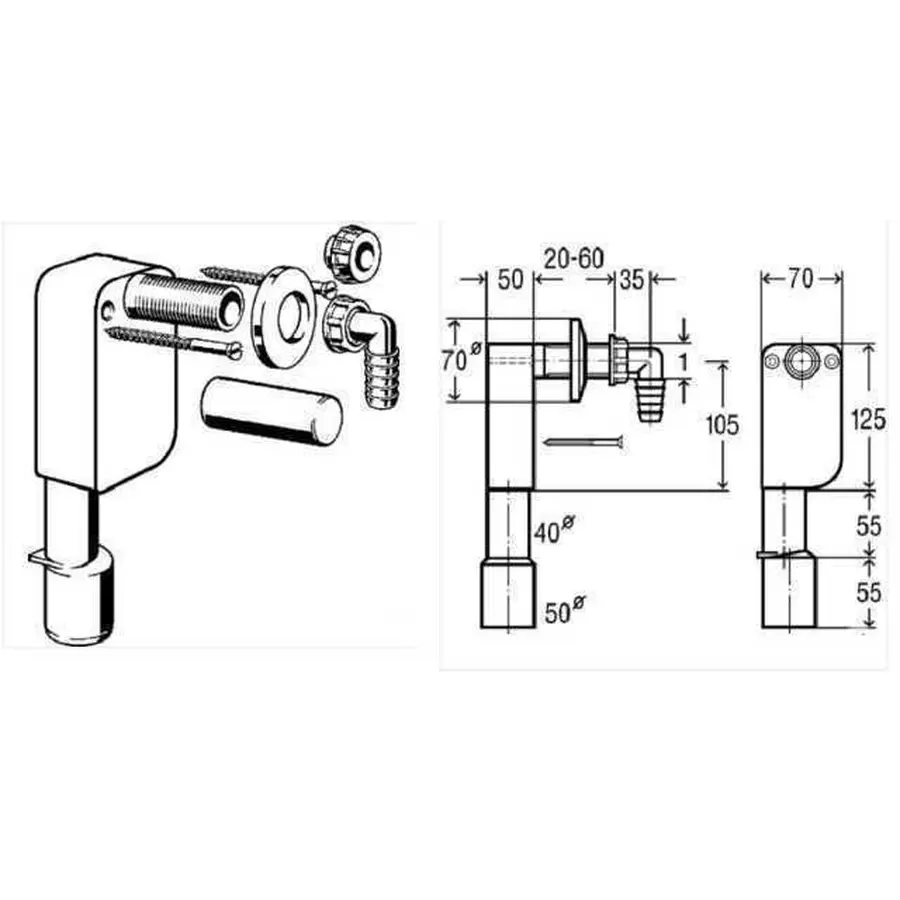 Сифон для пральної машини VIEGA 452452