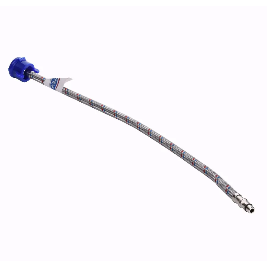 Шланг для змішувача Solomon (нерж.) М10х1/2″ 0,8м HY6201 B кор.