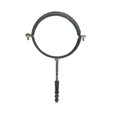 Хомут в сборе CR 3 "(85-94мм) с винтом-шурупом 8 * 100 и дюбелем в уп., Серый