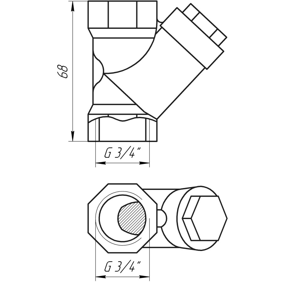 Фільтр грубого очищення ARCO 3/4″ 01831