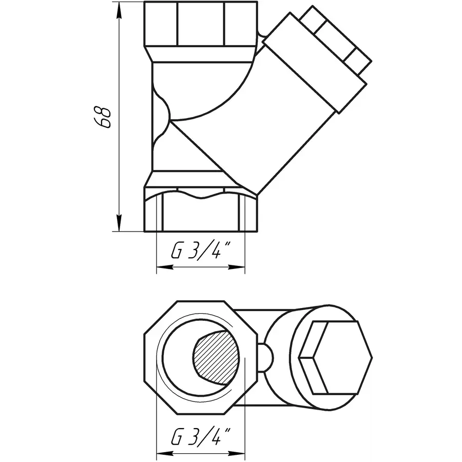Фільтр грубого очищення ARCO 3/4″ 01831