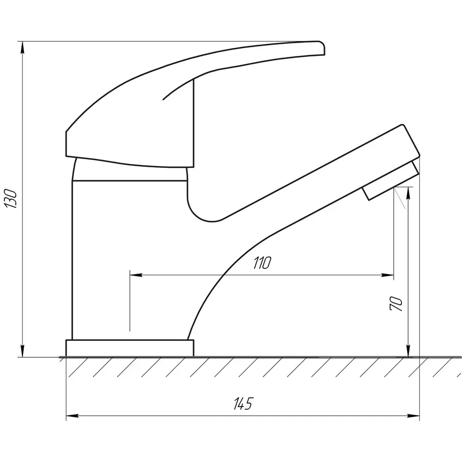 Змішувач для умивальника Globus Lux Caprice GLCA-0101