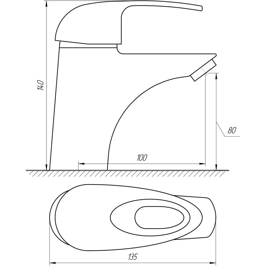 Смеситель для умывальника Globus Lux Smart GLSM-0101