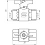 Кран шаровой прямой SELBA 3/4 ВВ ЖБ SL1507