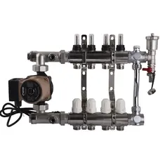 Колекторна система з насосом , байпасом (без вузла підмішув.) ECO 162 NEW (1″ х 4)