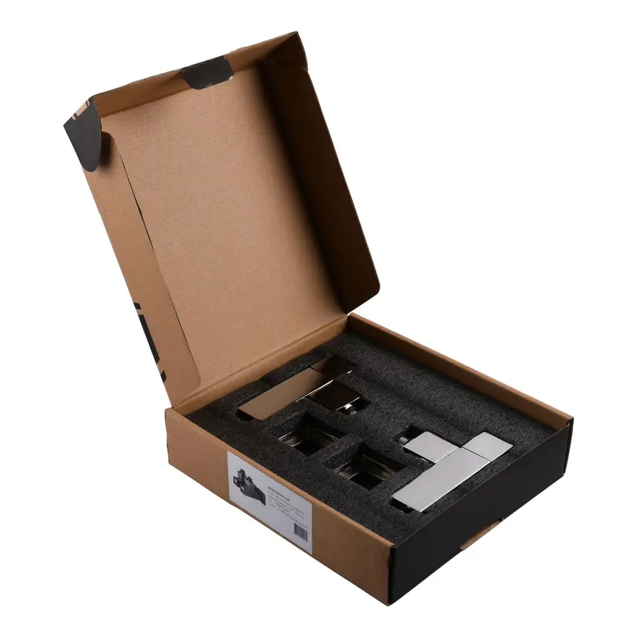 Набір Кран напівоборотний кутовий з американкою SOLOMON LUX 1/2″ CUBE CHROM 8888 (2шт.)