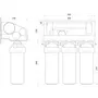 Система зворотного осмосу OasisPro, насос + ПЛАСТ. бак, BSL03-RO-75