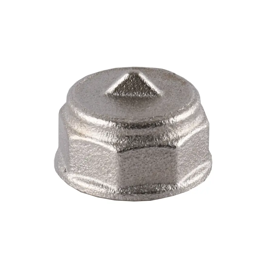 Заглушка нікельована 1/2″ВР штампована А1001А(нк)