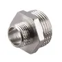 Ніпель редукційний нікельований 1″ЗР х 1/2″ЗР штампований А0513А(нк)
