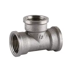 Трійник нікельований 1/2″ВР х 1/2″ВР х 1/2″ВР штампований А0242-1А(нк) VA Трійник нікельований 1/2″ВР х 1/2″ВР х 1/2″ВР штампований А0242-1А(нк) VA