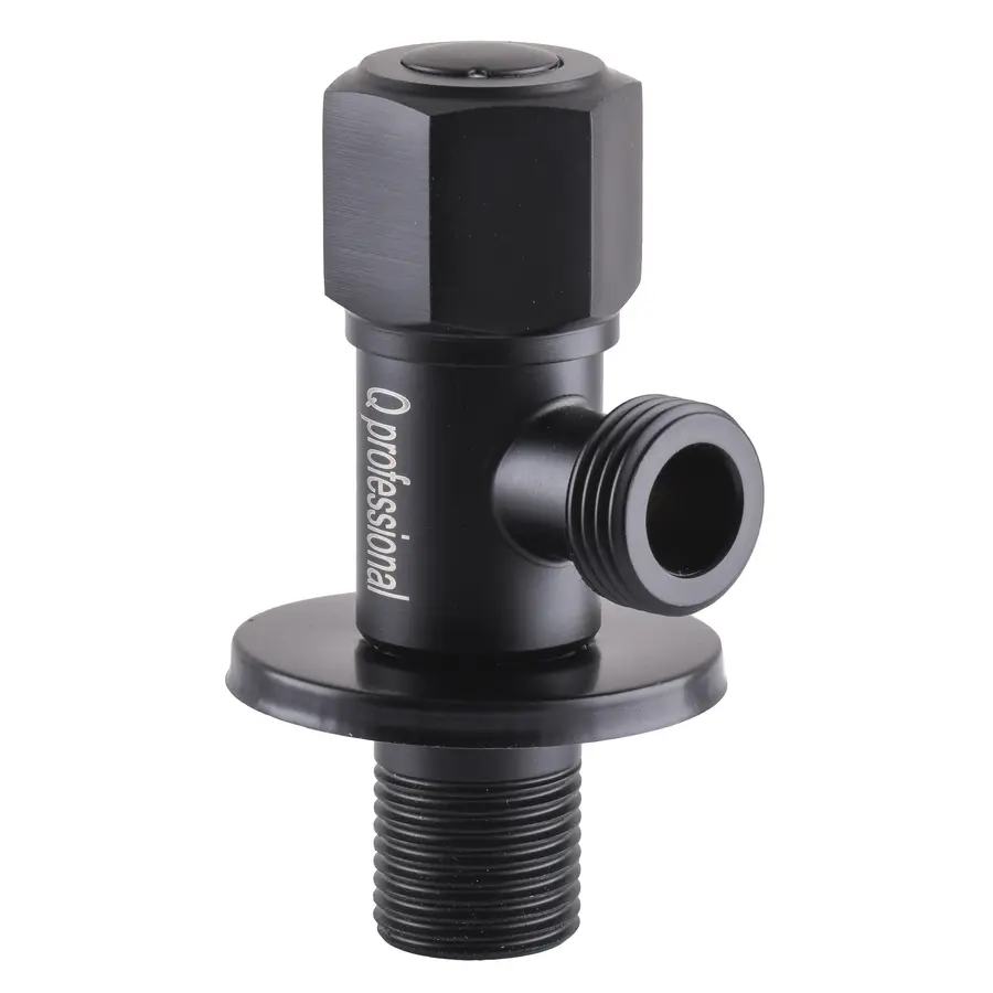 Кран кульовий кутовий Professional 1/2″X1/2″ NV-QP888 BLACK