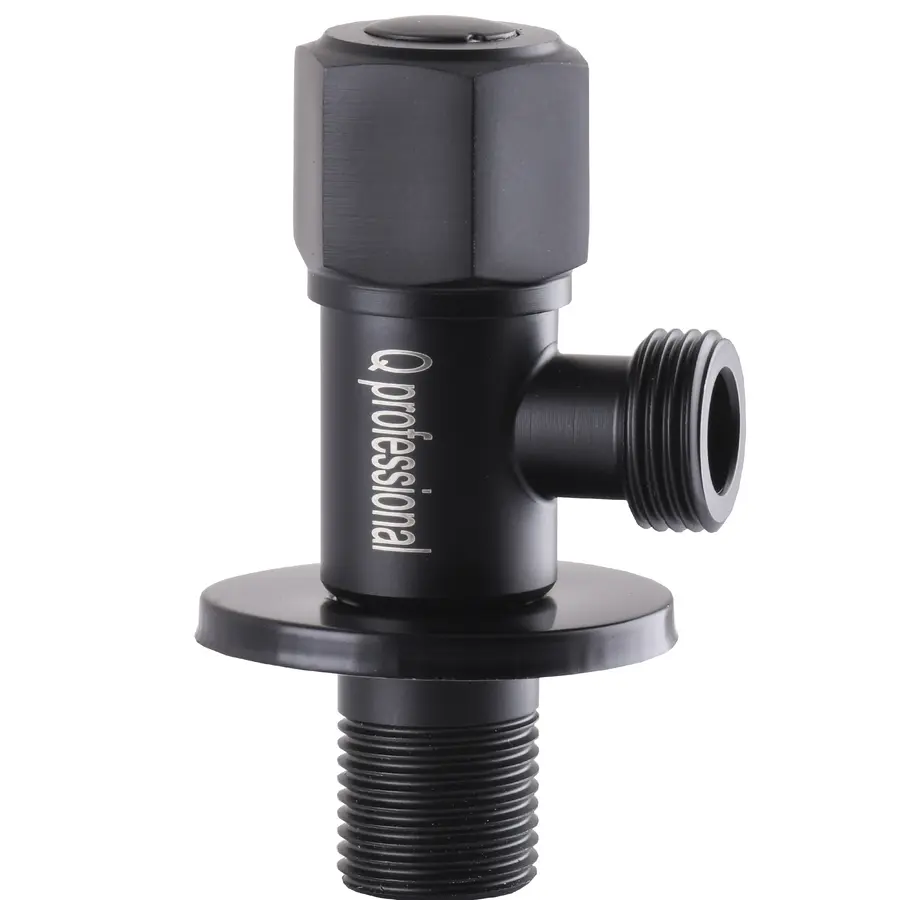 Кран кульовий кутовий Professional 1/2″X1/2″ NV-QP888 BLACK