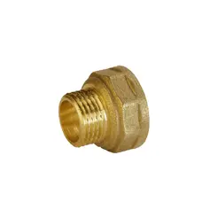 Перехідник редукційний латунний 1/2″ВР х 3/8″ЗР штампований А0619А VA