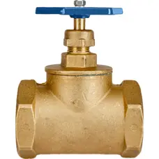 Кран вентильний прямий ХВ латунний 1 1/4″ВР х 1 1/4″ВР ливарний Б1127А VA