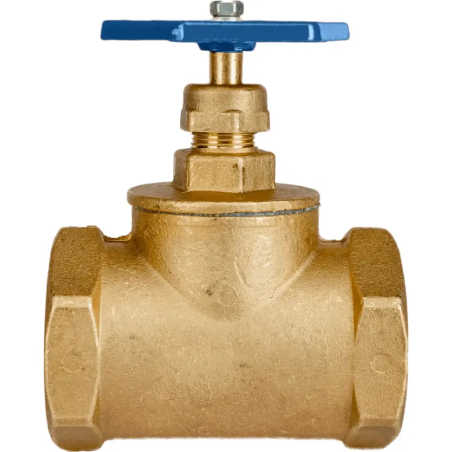 Кран вентильний прямий ХВ латунний 1 1/4″ВР х 1 1/4″ВР ливарний Б1127А VA