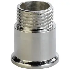 Подовжувач хромований 1/2″ х 15мм штампований з буртом А3502Ахр