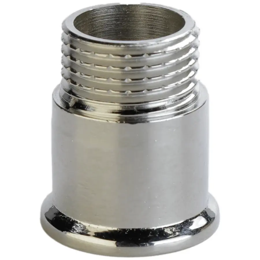 Подовжувач хромований 1/2″ х 15мм штампований з буртом А3502Ахр