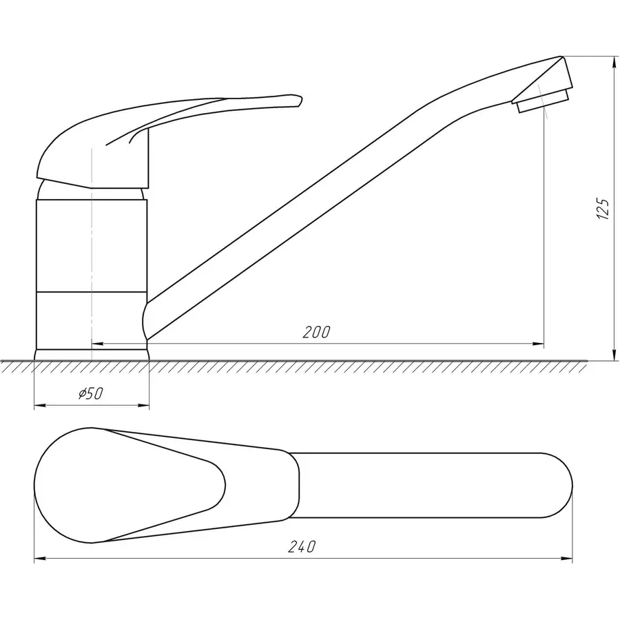 Кухонный смеситель EcoMix E-GEZ-103