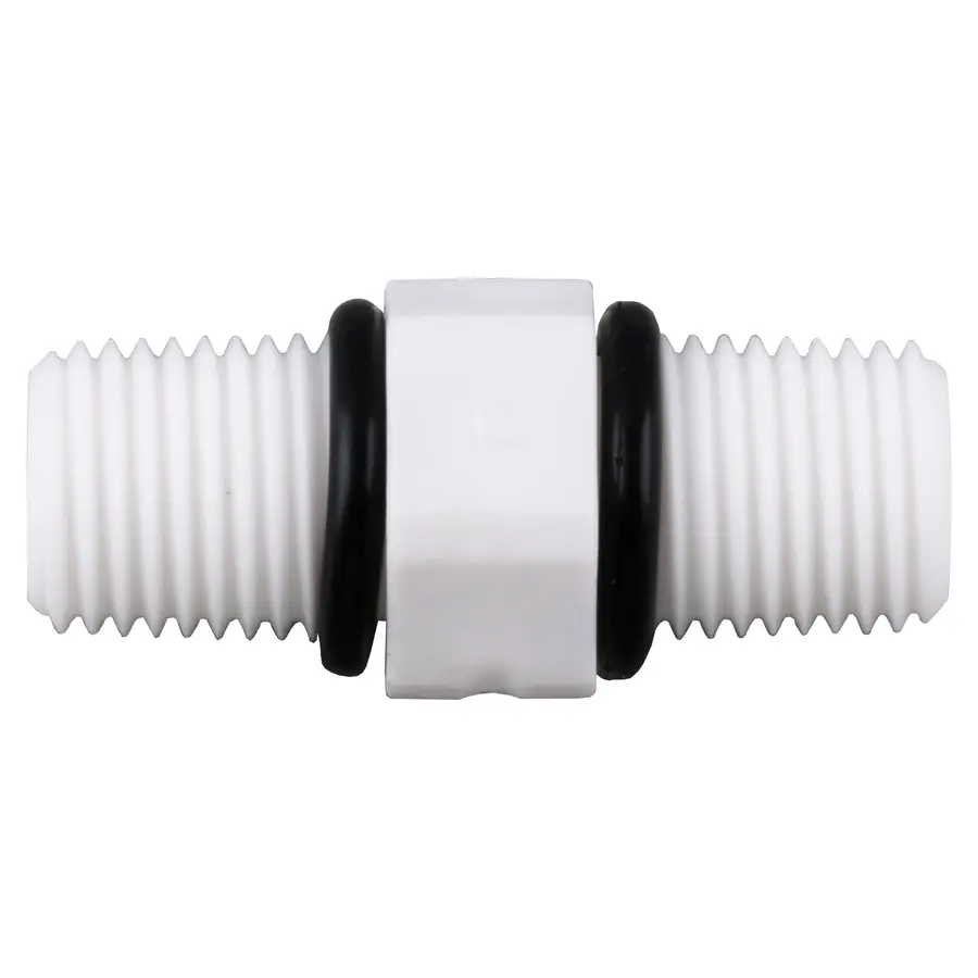 Ниппель пласт. с уплотнительными кольцами. 1/4 "х1 / 4" ST050-А