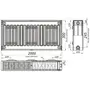 Радіатор сталевий панельний KALDE 22 бок 300х2000