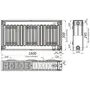 Радиатор стальной панельный KALDE 22 низ 300х1600