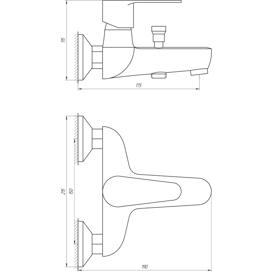 Змішувач для ванни DOMINO TORINO DTO-102