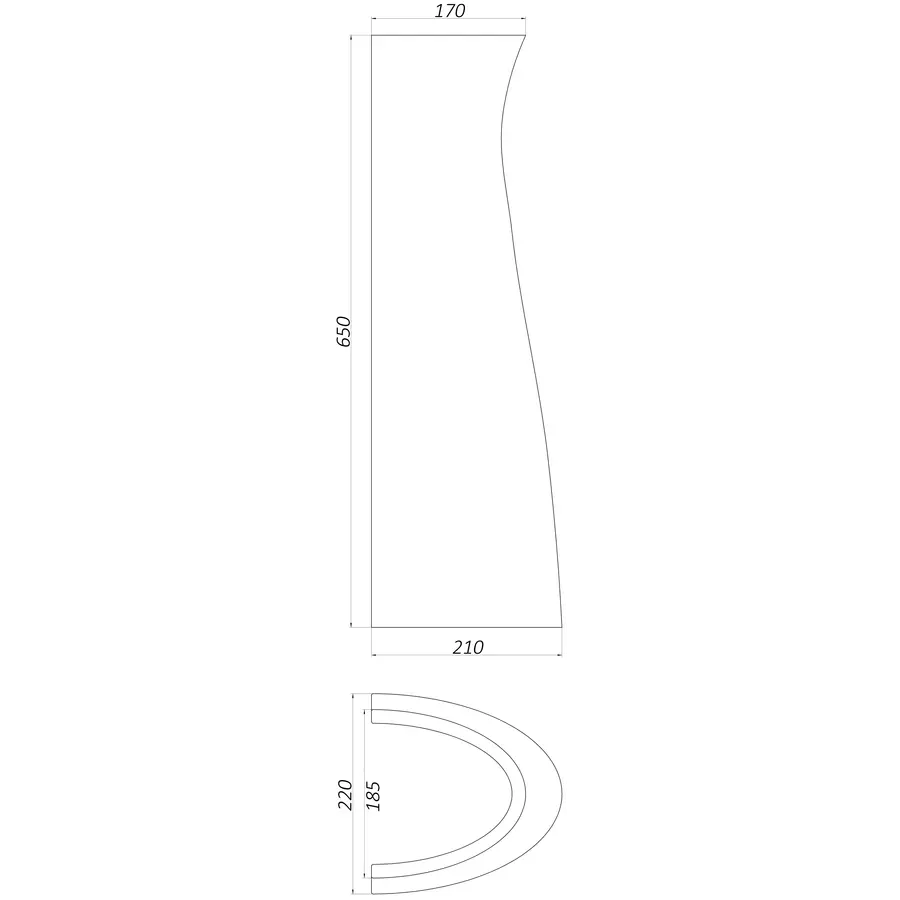 П'єдестал для умивальника (Дніпрокераміка)