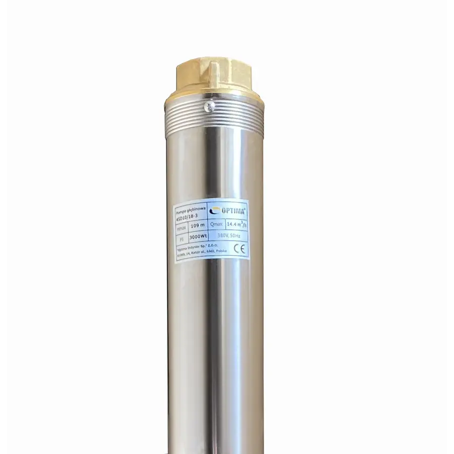 Насос свердловинний з підв, стійк, до піску OPTIMA 4SD10/18 3 кВт 109м 3-фазний ( 2 частини )
