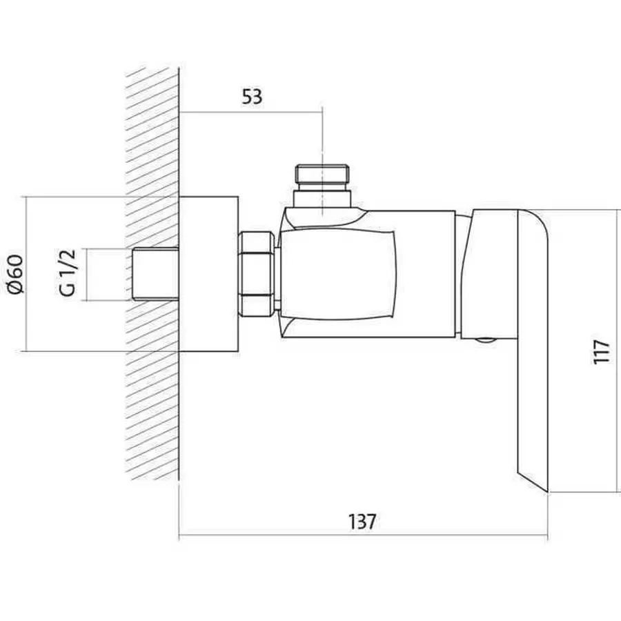Смеситель для душа Cersanit AVEDO S951-030