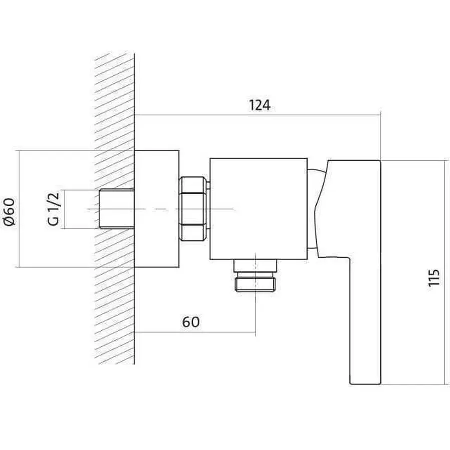 Смеситель для душа Cersanit LUVIO S951-037