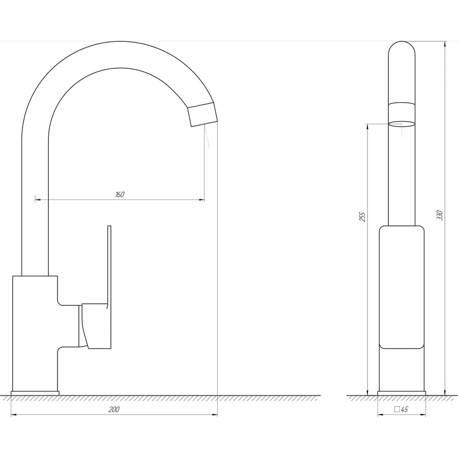 Змішувач для кухні DOMINO MALIBU DMM-203L