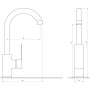 Змішувач для кухні DOMINO MALIBU DMM-203L