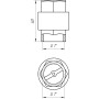 Клапан зворотного ходу води Q PROFESSIONAL 1″ QP100